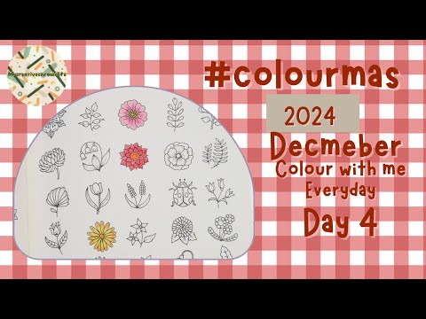 December 2024 Day 4 colour with me #colourmas2024