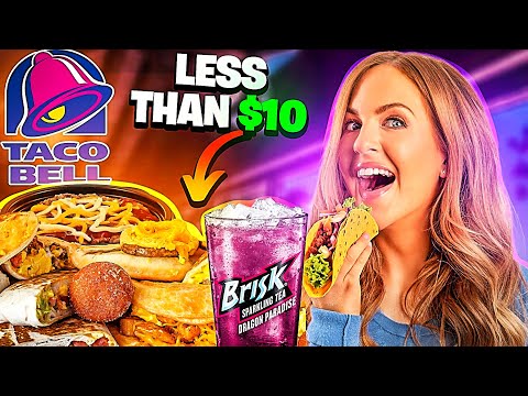 Irish Girl Tries Everything on the American TACO BELL 🔔 Value Saver Menu | Downtown Chicago