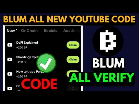 Blum Video Code Today ! Blum All YouTube Video Code ! Blum All Verify Code Today