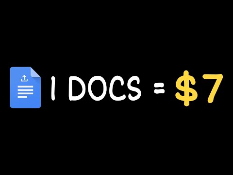 1 Document = $7 🤑 Make money online