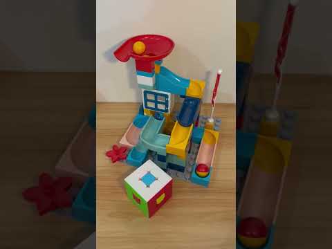 Marble Run ASMR 🔴🟡🔵 939  Satisfying Building Blocks #marblerun #marblerace #asmr