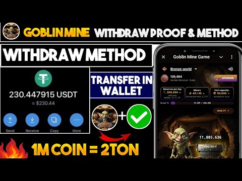 Goblin Mine Game Live Withdraw Proof| How to increase level in Goblin mine | 10$ daily withdraw