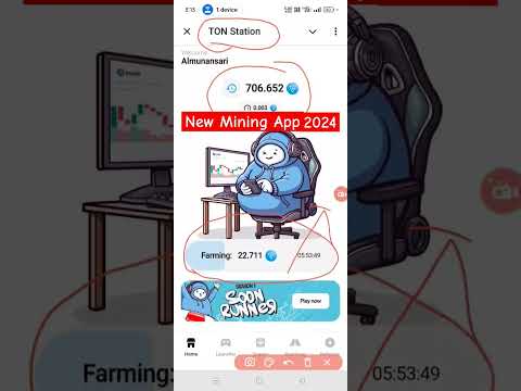 new mining app 2024 ! ton station bot mining ! ton station bot ! ton station withdrawal #mining