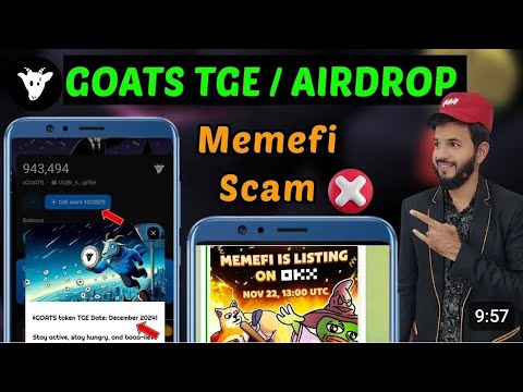 Goats TGE Airdrop | Memefi 22 November Date Postponed | Tomarket $PGC New token Toma Stake Airdrop