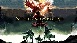 Attack on Titan - Shinzou wo Sasageyo op2. piano.