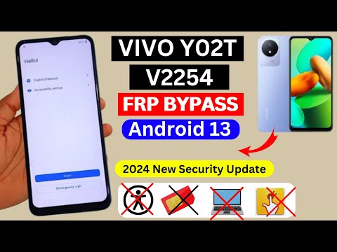 Vivo Y02T Frp Bypass Android 13 Without Pc New Security 2024 | Vivo Y02T V2254 Google Account Bypass