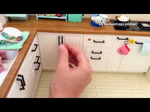 Miniature kitchen set installation ✨ASMR ✨Re-ment collection✨