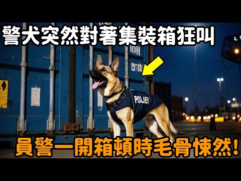 When the customs dog was patrolling  he suddenly barked at a container. The police followed closely