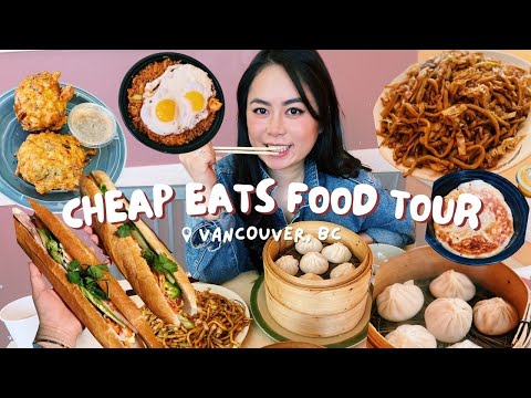 MUST TRY $25 Vancouver Cheap Eats Food Tour | Breakfast, Lunch, and Dinner!!