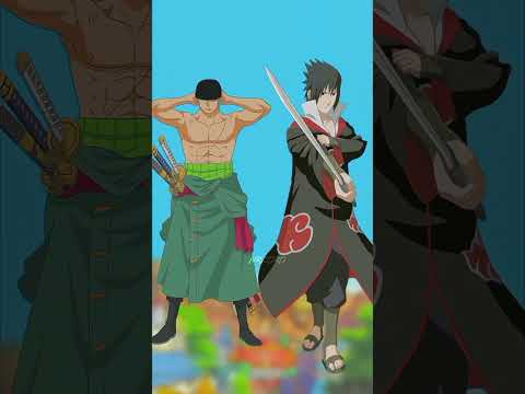 Zoro 🆚 sasuke #shorts #onepiece #narutoshippuden #zoro #sasuke