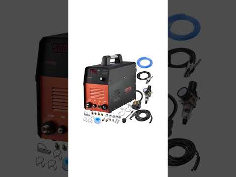 VEVOR Plasma Cutter, 50Amp, Non Touch Pilot Arc Air Cutting Machine With Torch, 110V 220V Dual Volta