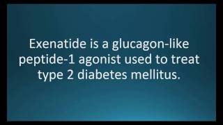 How to pronounce exenatide (Bydureon, Byetta) (Memorizing Pharmacology Video Flashcard)