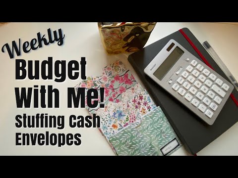 Weekly BUDGET WITH ME - Variable Expenses, Stuffing Cash Envelopes Zero-Based | Dave Ramsey Inspired