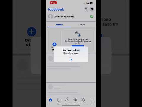 Session Expired !! Please log in again !! Facebook problem