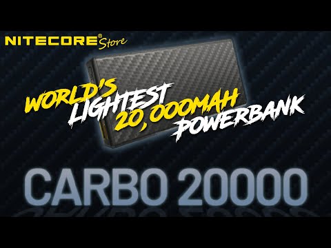 Nitecore Carbo 20000 World's Lightest 20000mAh Power Bank