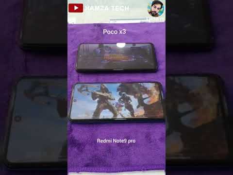 Redmi note 9 pro vs Poco X3 | Pubg speed test 🔥 #Shorts