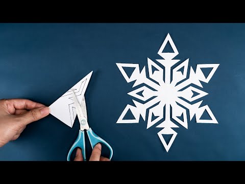 Paper Snowflake #42 - How to make Snowflakes out of paper - Christmas Ornaments 2024