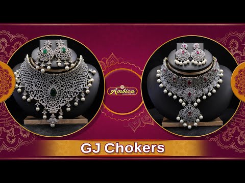 Bridal GJ Chokers | 1Gram Gold Jewellery | Ambica Fashion Jewellery