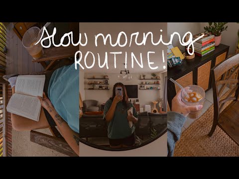 a cozy slow morning vlog | REALISTIC SLOW LIVING