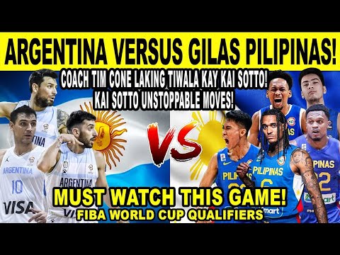 GILAS PILIPINAS vs ARGENTINA - Tim Pinalakas niya si Kai Sotto! Shocking Clutch Shots! FIBA 2k