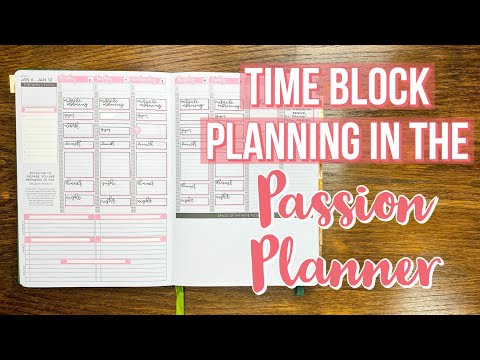 Time Block Planning | Passion Planner