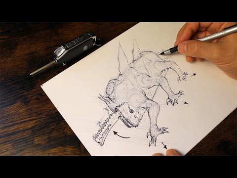 Creating Creatures from Everyday Objects: Drawing Tutorial