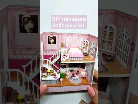 DIY miniature dollhouse kit #Shorts #diydollhouse #miniaturedollhouse