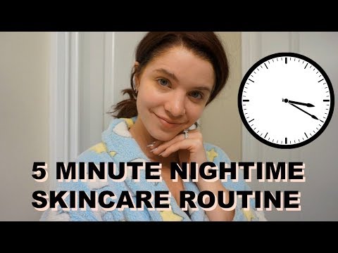 My 5 Minute Night Skincare Routine | Get Unready With Me