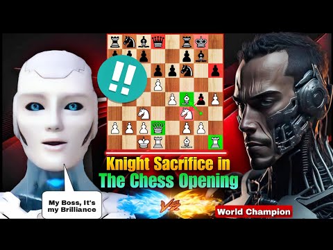 New Stockfish 17 SACRIFICED His Knight In The Opening Against The World Champion | Chess Opening