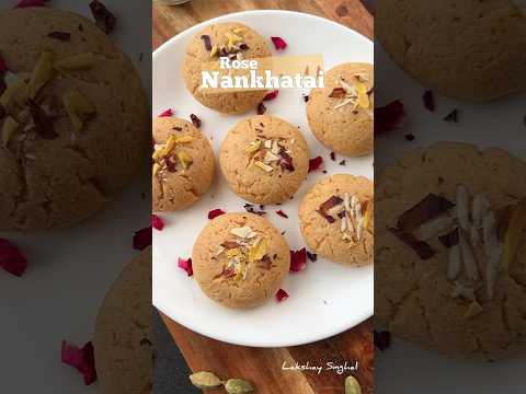 || Rose🫓🌸Nankhatai Recipe || #shorts #viral #ytshorts #nankhataiwithoutoven #recipe