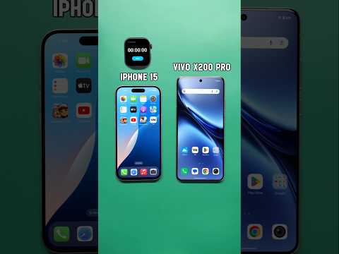 vivo x200 pro vs iPhone 15 Speed Test - #vivo #shorts