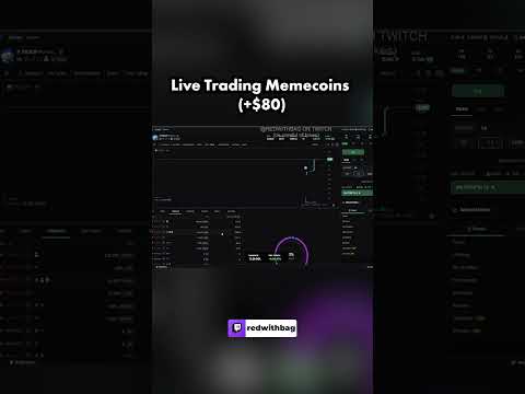 I Made $80 Trading Memecoins Live!