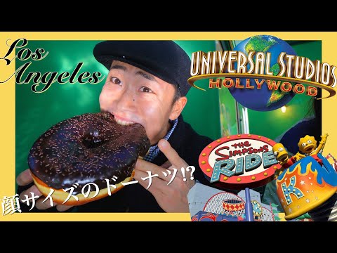 アメリカのユニバで顔よりデカいドーナツを食べる！【アメリカVlog EP.5】