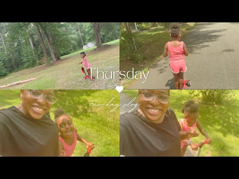 Thursday Vlog| we go for a walk + Madison rides her scooter #vlog