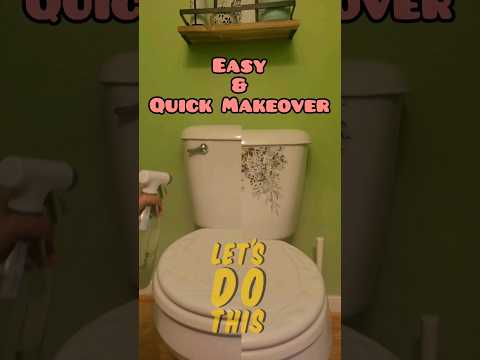 Easy Makeover | Toilet Seat Sticker #shorts