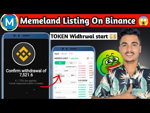 Memeland Token Widhrwal Start 💰 || Memeland Listing On Binance ✅ || Memeland Trading Start ✅