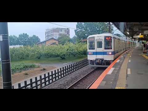 東武8000系発着・走行集(東武越生線 武州唐沢駅)