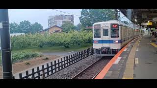 東武8000系発着・走行集(東武越生線 武州唐沢駅)