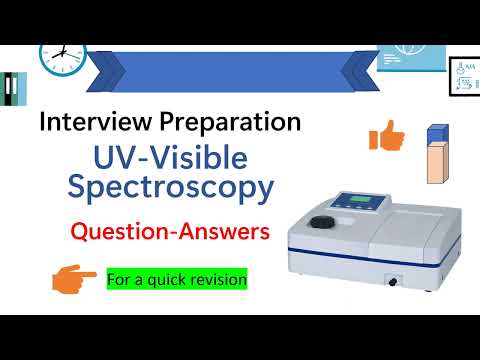 UV Visible spectroscopy | Interview questions| Beer-Lambert's law