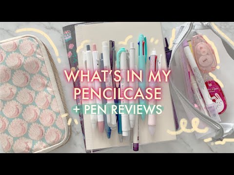 What's in my pencil case + best pens for Hobonichi & MD Notebook / pen review / pens test