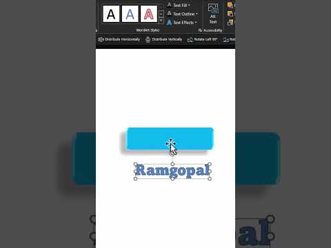 How to convert text into shapes in #powerpoint   #ramgopalppt