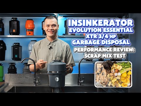 InSinkErator Evolution Essential XTR 3:4 HP Garbage Disposal Performance Review Scrap Mix Test