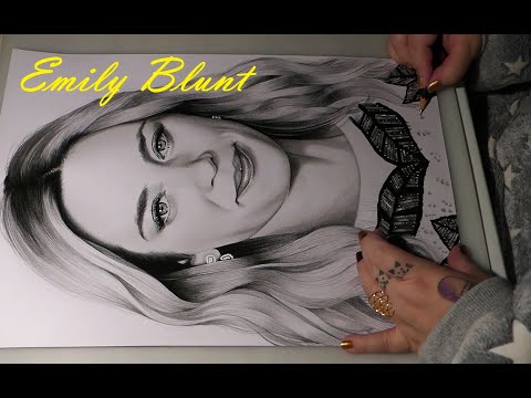 Emily Blunt ♥ Speed Drawing ♥ Timelapse