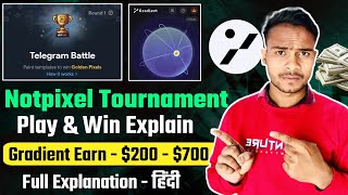 NotPixel Tournament Wining Explain || Gradient Airdrop Big Profit How to Work ~ हिंदी