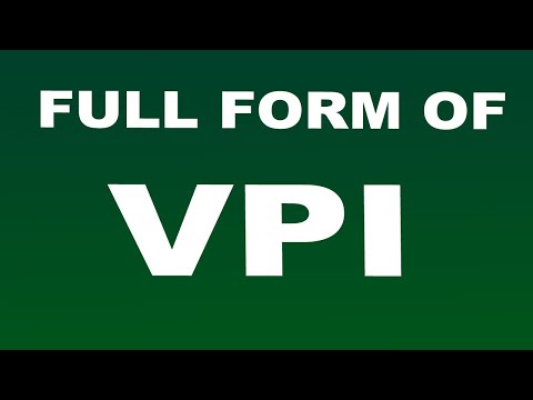 Full Form of VPI | What is VPI Full Form | VPI Abbreviation