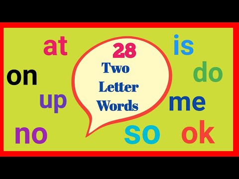 Two Letter Words List 🤔 | Phonics lesson | Reading Lesson | Learn with examples