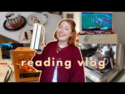 cozy reading vlog: is my most anticipated fall book release worth the hype?! 800 pages read! ✨🍁🎃