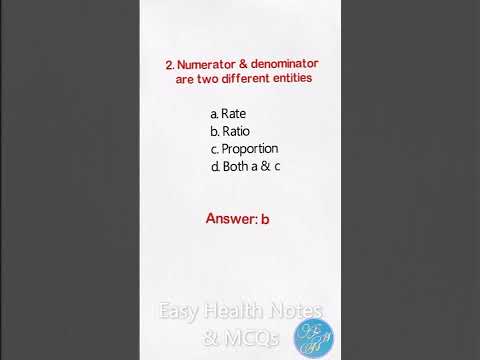 Rate VS Ratio VS Proportion  #health_exams