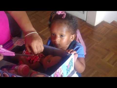 Opening Her Birthday Present .. Kayli-Marie's 2nd birthday