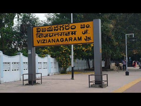 Vizianagaram Junction railway station Andhra Pradesh, Indian Railways Video in 4k ultra HD